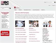 Tablet Screenshot of ibcfirstequity.com